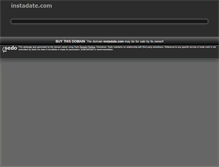 Tablet Screenshot of instadate.com